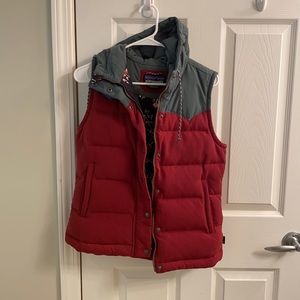 Patagonia Down Bivy Vest red and blue size S